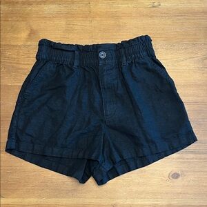 Hollister Black High-Rise Elastic Waist Shorts